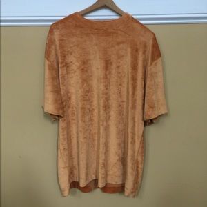 Yellow/gold Velour Medium Oversized Shirt